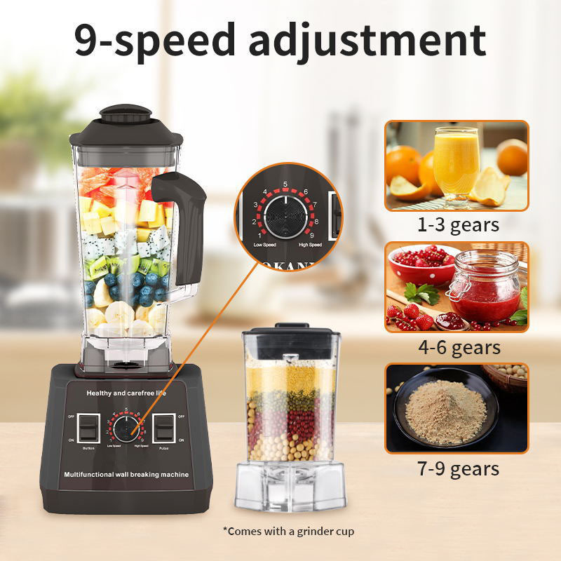 Licuadora Multifuncional de Alta Velocidad 2.5L con Triturador de Hielo image 3