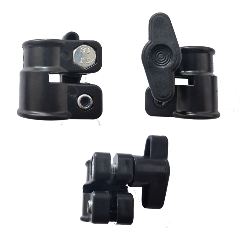 16-19圆管伸缩杆固定夹 三脚架管 夹板扣 连接套 灯架管套卡箍套