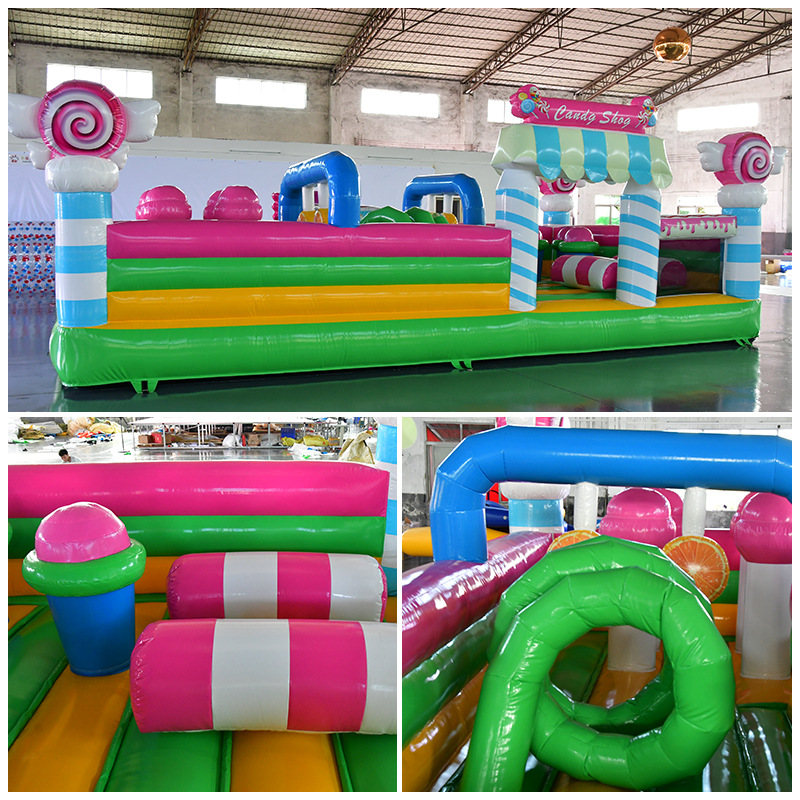 Castillo infláble para niños juguete equipo de juego Fuerte travieso interior y exterior gran cama de salto alto deslizante ensamblaje inflable