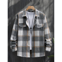 Z 32619 Vintage Plaid Jacket ���Ÿ��Ӽп˿羳����ͨ����