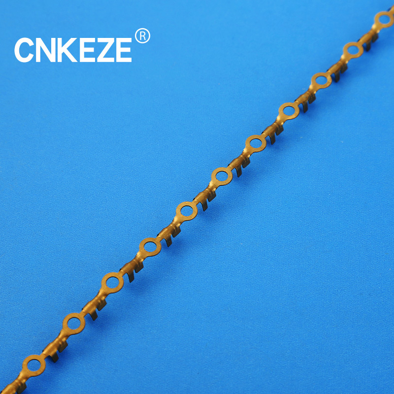 3.2mm圆盘地环铜接线连续型冷压工艺黄铜镀锡材质电路电线连接