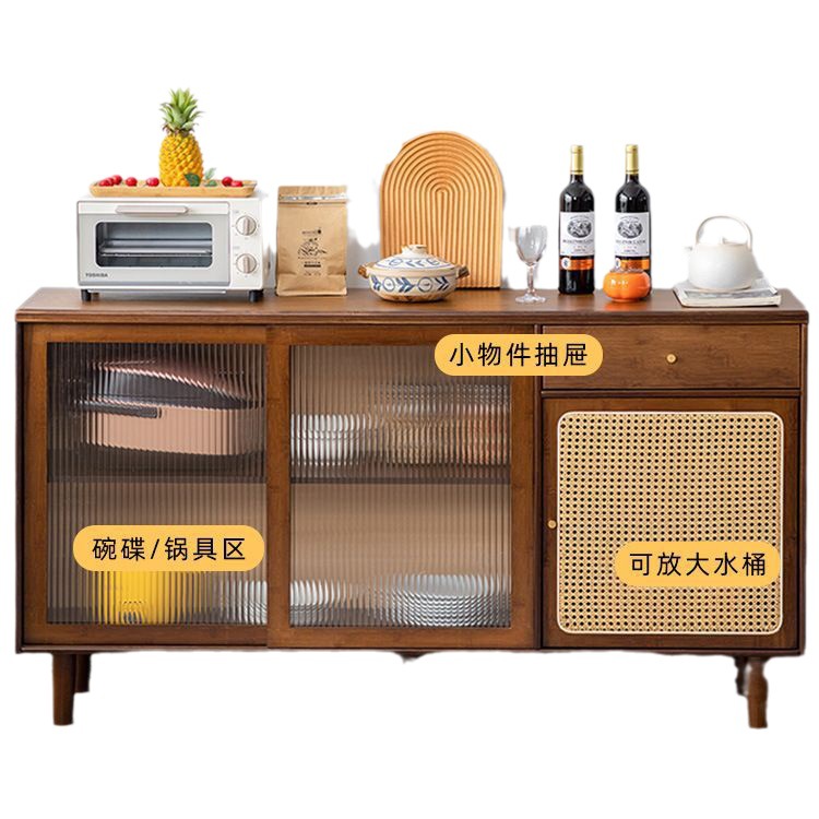 Armario aparador montado en la pared de la cocina casera gabinete bajo moderno minimalista de madera maciza sala de estar gabinete de té armario de almacenamiento