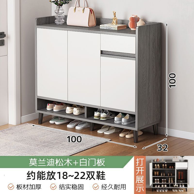 鞋柜收纳柜一体靠墙入户门玄关家用门口新款2025爆款室内储物鞋架|undefined