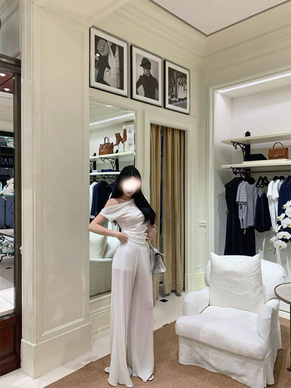 woppei 夏ファッション多用途ストレートレッグルーズ痩身ワイドレッグパンツドレープペーパーマンニットパンツ女性用|undefined