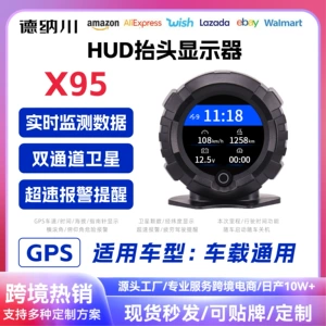 Avtomobil üçün universal çoxfunksiyalı üfüqi yamac ölçən GPS hündürlük off-road kompas HUD