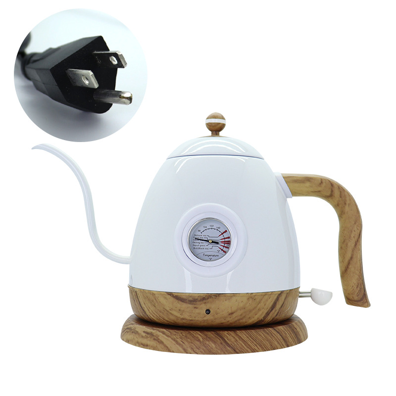 Tetera eléctrica de café de vertido Jigao GL-E6B, pico largo retro – 110V estándar estadounidense, venta transfronteriza.