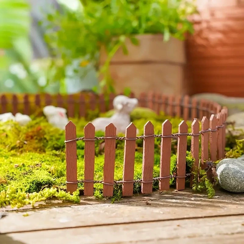 Fence, long wooden small art decoration