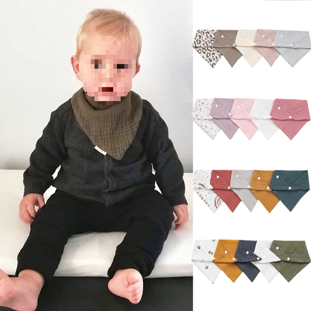 Children's cotton gauze eating bib for food