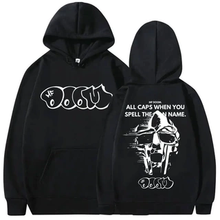 Rapper Mf Doom Madlib Madvillain Metal Mask Graphic Hoodie