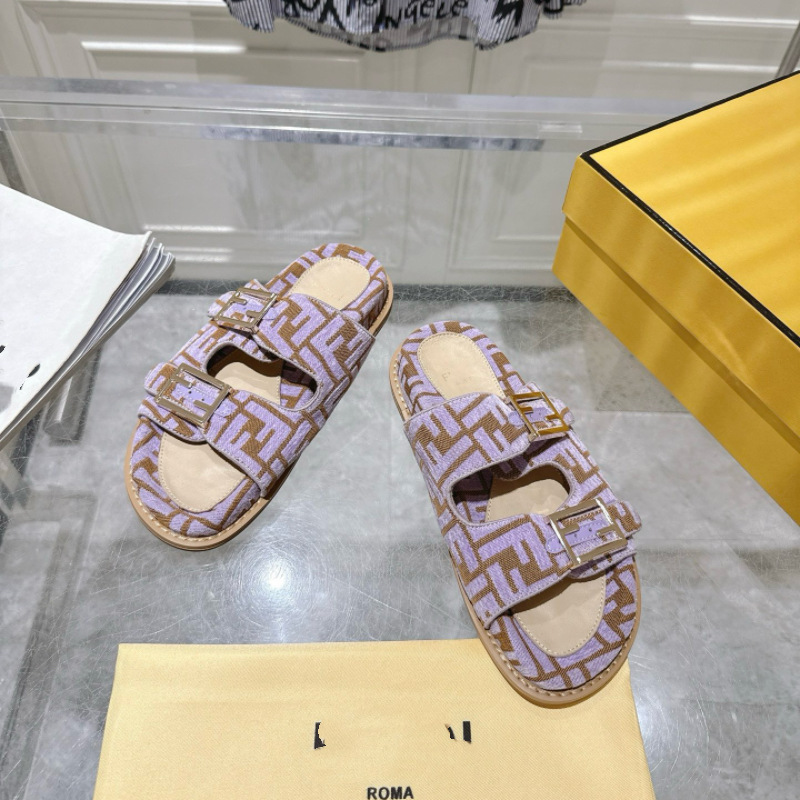 Haute Couture 2025 新しいダブルボタン厚底フラットマジックスリッパ滑り止めカジュアルサンダル厚底スリッパ|undefined