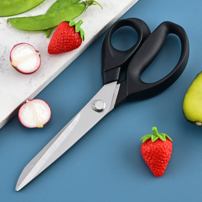 Tijeras de barbacoa de acero inoxidable coreanas multifuncionales personalizadas, tijeras transfronterizas de Yangjiang, tijeras para el hogar de cocina de alimentos