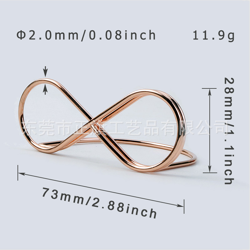 Cruz-espejo especial titular de la nota de metal creativo titular de la tarjeta de visita vertical 8-palabra anillo titular del asiento titular de la tarjeta de hierro en stock