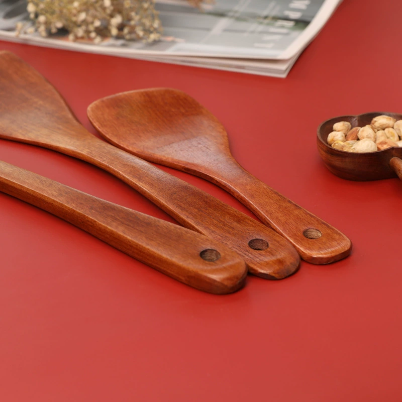 Хит-поп wooden spatula для жарки, лопатка для жарки, длинная ручка, антипригарная сковорода, особый деревянный лопатник с штрихкодом