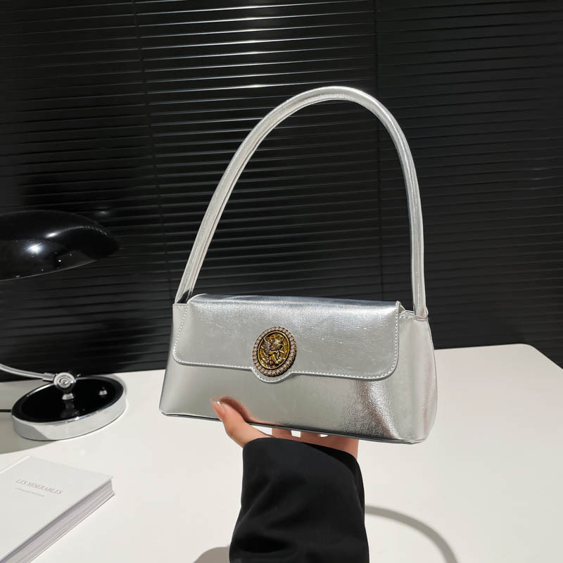 Este año, bolsas de brazo de moda populares 2025, bolsas de hombro de mujer retro de gran capacidad, bolsas de tendencia de estilo extranjero, bolsas pequeñas