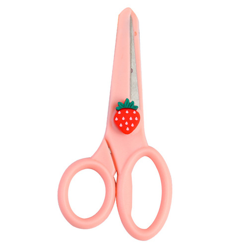 Cartoon children's safety scissors diy paper cutting hand-cut ins cute student office portable art scissors