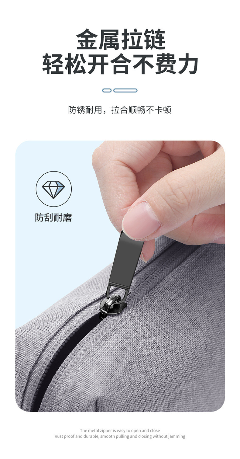 Cross-border in-stock hand-held toiletry bag 300D cationic waterproof cosmetic bag Oxford cloth storage notebook power bag undefined