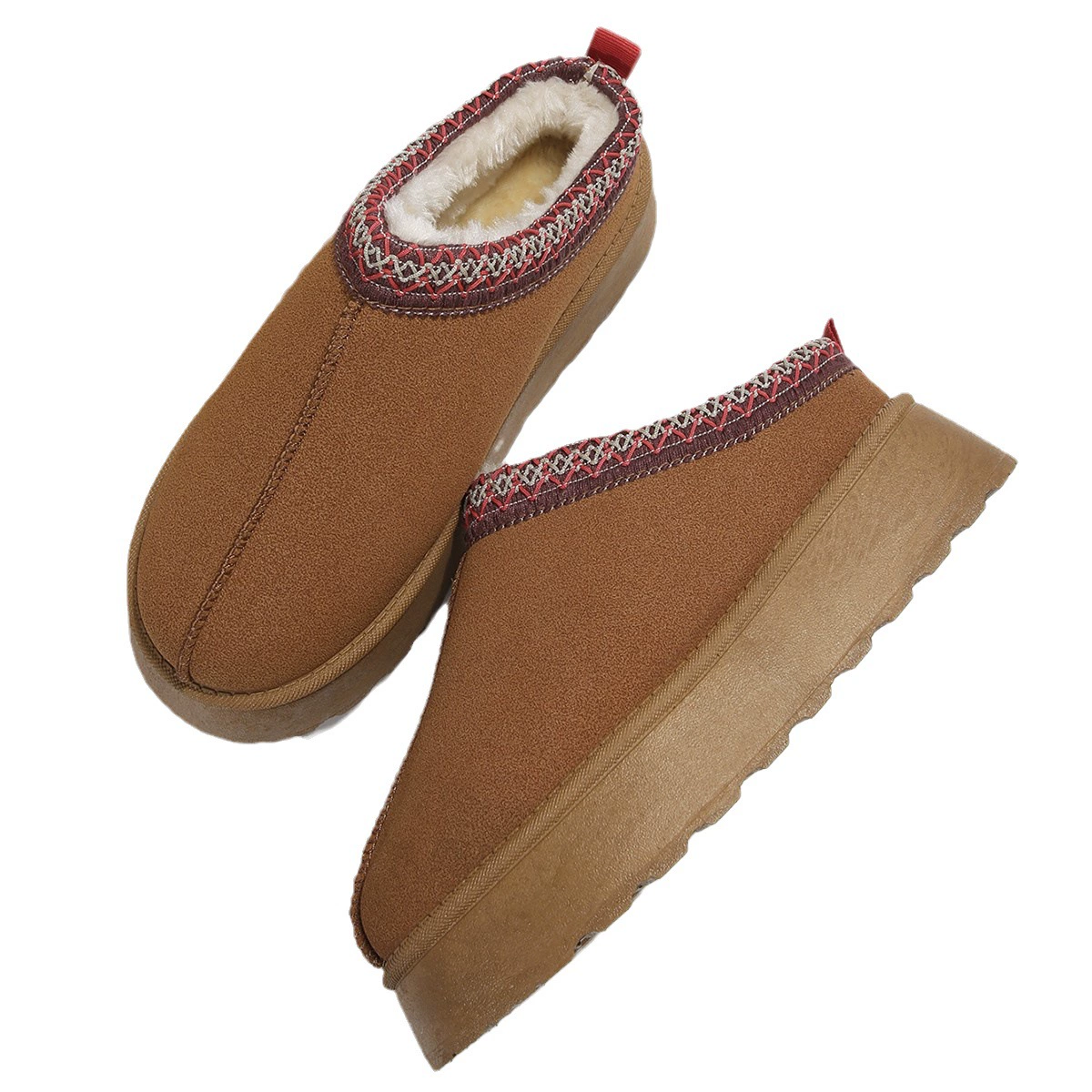 Winter boots, keep warm heel sticker platform, slippers, 2023