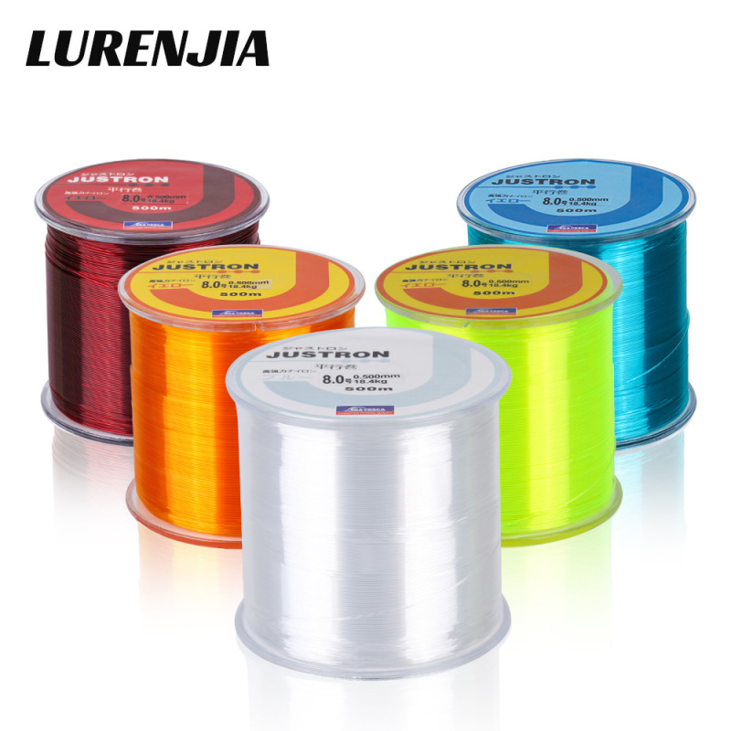 Luya bait 500 m reinforced nylon line colored sea pole Luya bait Sanda fishing line parallel roll table fishing line fishing gear Luya bait 500 m reinforced nylon line colored sea pole Luya bait Sanda fishing line parallel roll table fishing line fishing gear