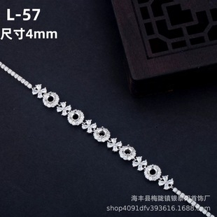 s925���y��机��s�������Σ���y��Ⱥ����Ůδ�Ƕdiy���4mm