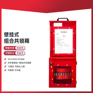 Tokpac Industrial Shutdown Equipment Lockout Energy Isolation Safety Lock Management Wall-Mounted Group Lock Box X60