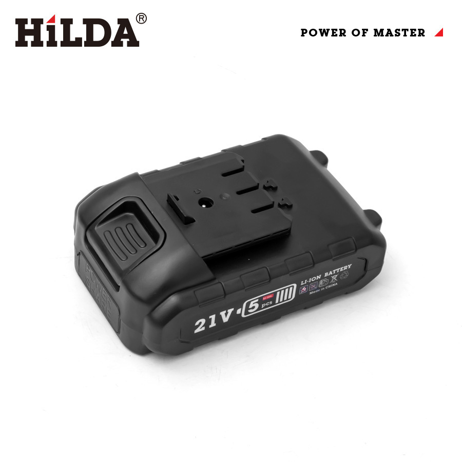Taladro eléctrico recargable de litio Hilda para uso doméstico, herramientas eléctricas en stock, taladro manual, destornillador eléctrico