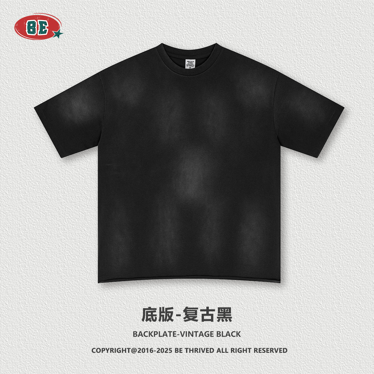 Be Hombres| 2025 verano americano marca de moda retro hacer viejos lesbianas vta rizado suelto camiseta de manga corta hombre