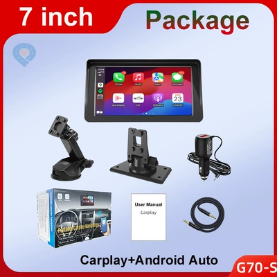 Cross-border portable 7-inch car smart screen wireless carplay Android Auto car MP5 navigation Bluetooth (Naviqasiyalı ağıllı güzgülər) - 7inch-car-smart-screen-carplay-cross-border-english-version-standard