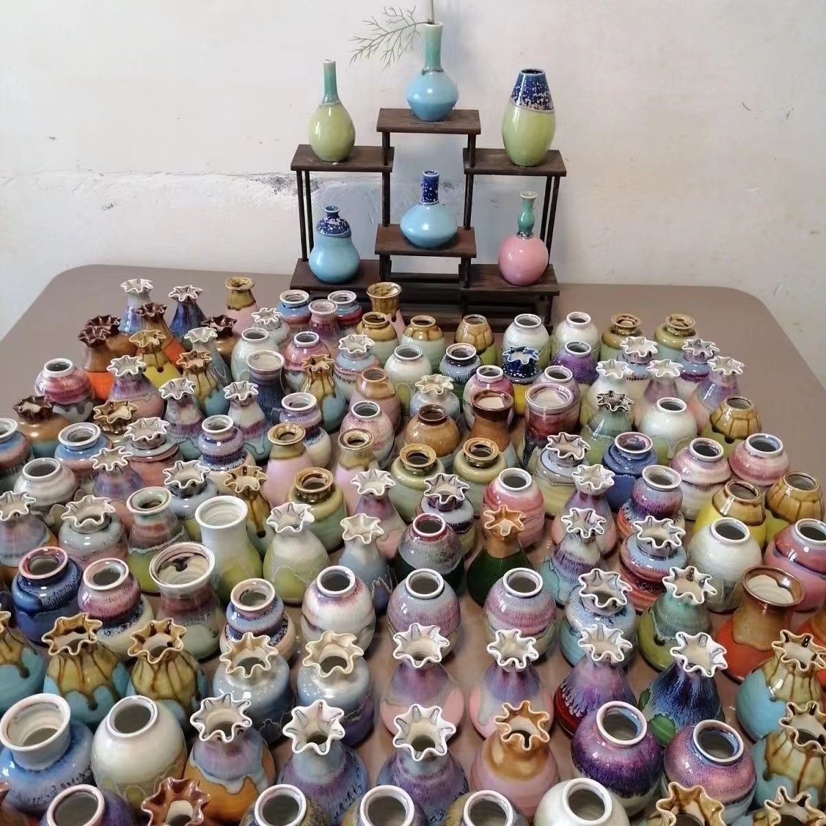 随机8个不同款景德镇陶瓷水培迷你花瓶花器创意摆件花插厂家直销