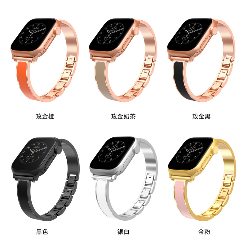 Suitable for Apple Watch Strap Bracelet Metal Chain Iwatch11098765 Small Fragrant Style Small Waist Chain Style Wholesale Suitable for Apple Watch Strap Bracelet Metal Chain Iwatch11098765 Small Fragrant Style Small Waist Chain Style Wholesale