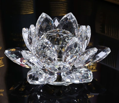 Car ornaments – Ornaments Crystal Lotus Home Ornaments - 20-636338-flat-bottom-white