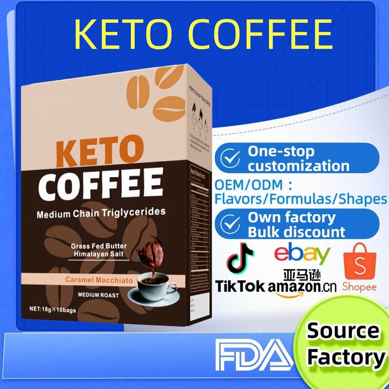 Cross-Border Foreign Trade Keto Coffee Ketogenic Coffee Powder 0 Sugar Instant Coffee Mct Mushroom Coffee Meal Replacement Cross-Border Foreign Trade Keto Coffee Ketogenic Coffee Powder 0 Sugar Instant Coffee Mct Mushroom Coffee Meal Replacement