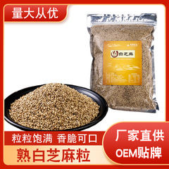 熟ゴマ炒め白ゴマ卸売り袋500gメーカー直販家庭用熟白ゴマ原料インスタントゴマ