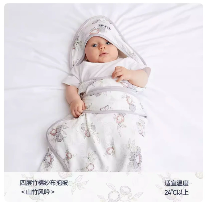 Детское одеяло Four Seasons, стеганый спальный мешок для новорожденных