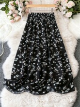 B 40031 Spring New Floral Print Skirt ӡ������ȹ �羳ŷ����