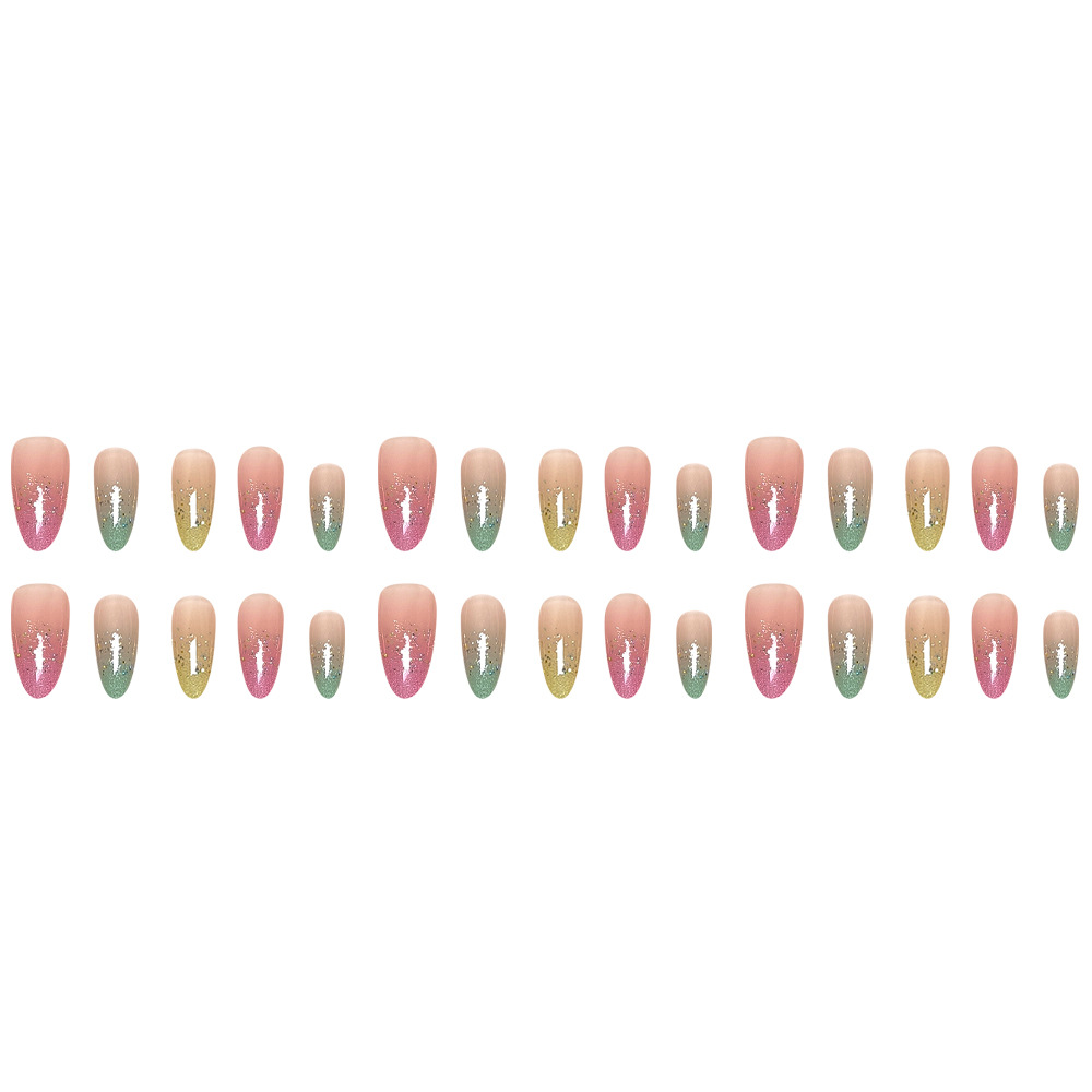 30 piezas de uñas de tamaño dividido, uñas de almendras, ojos de gato dulces, parches de uñas de dopamina, parches de uñas más vendidos image 6
