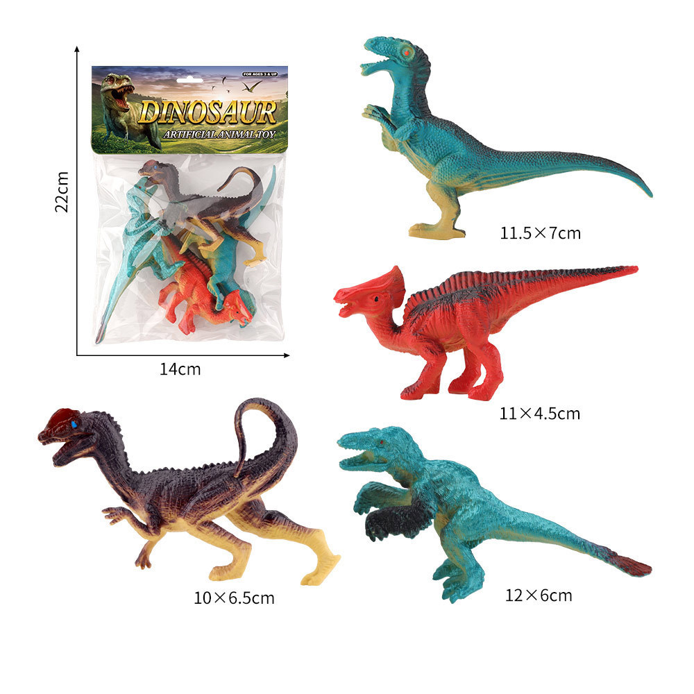 Juego de juguete de modelo de animal de dinosaurio de simulación de PVC granja océano aves de corral insectos rompecabezas para niños adornos de educación temprana