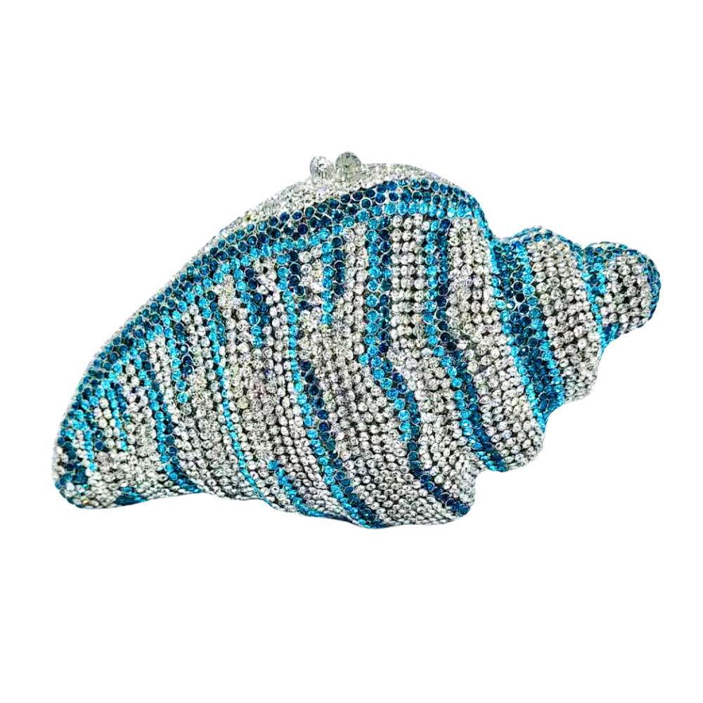 Seleccione estrictamente Shell Conch Stone Bag conchas conchas diamantes bolsas de cena diamantes bolsas de mano de mujer