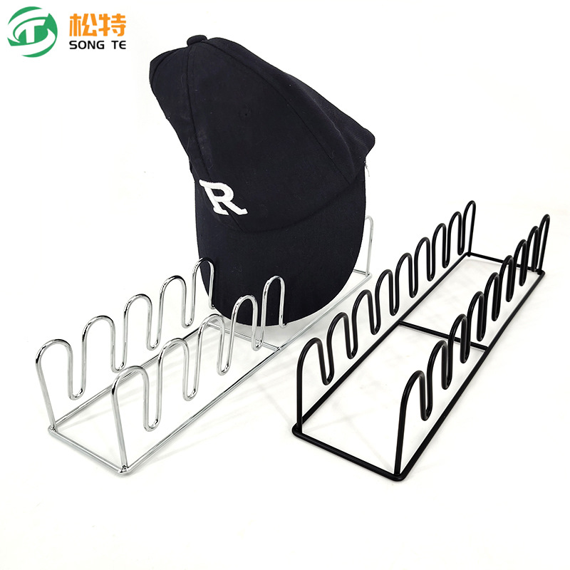 Multifunctional baseball cap storage rack, metal ironwork, 16 slots, hat organizer, wholesale