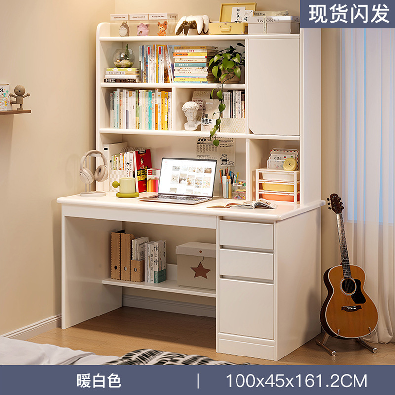 [엄선된 두꺼운 원목 생태보드] 100cm 따뜻한 흰색 강화 캐비닛 도어 스타일