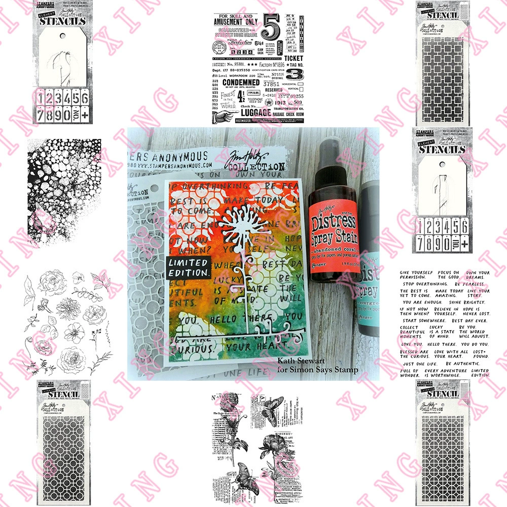 Цветы Бабочка Цифровой декоративный штамп малярная доска альбом для вырезок шаблон для резки DIY плесень изготовление поздравительных открыток