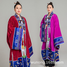 武当山道士穿的服装紫色高功法衣三清长袍道家的道服道袍男女衣服