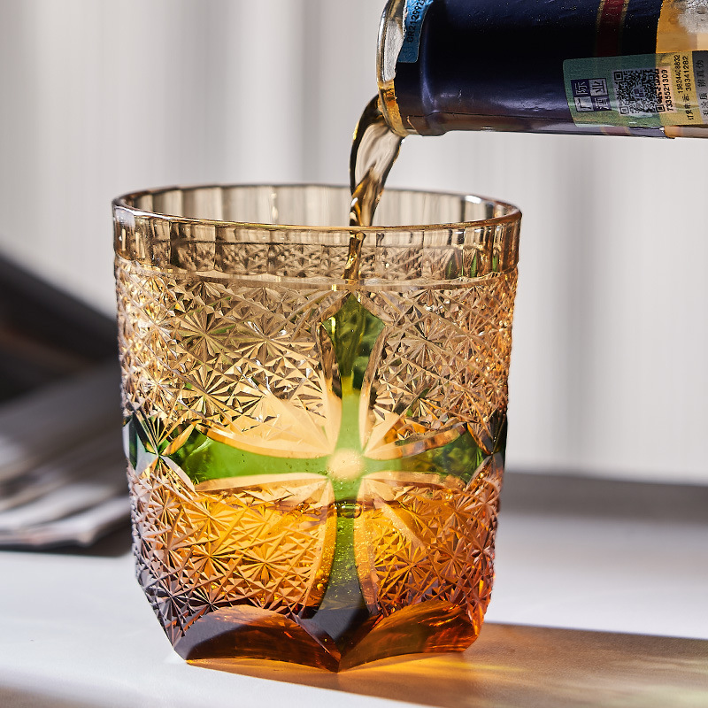 Japanese crystal wineglass for whiskey for home use