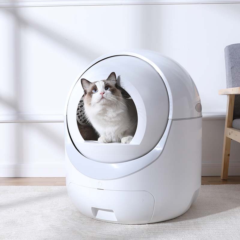 Cross-border wholesale smart cat toilet electric oversized cat litter box automatic cleaning shit shovel closed cat litter box