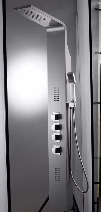 Pantalla inteligente de control de temperatura Pantalla de ducha multi-boquilla presurizada Pantalla de ducha de baño Pantalla de ducha de luz LED