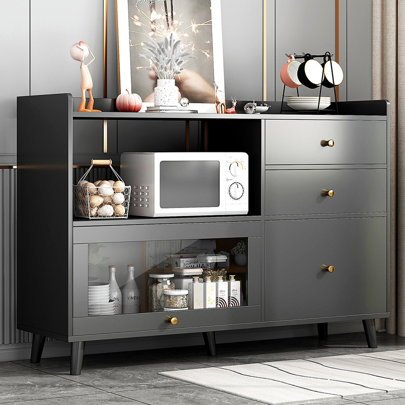 Sideboard Tea Cabinet Modern Simple Cabinet Living Room Home Kitchen Storage Cabinet Economical Storage Assembly