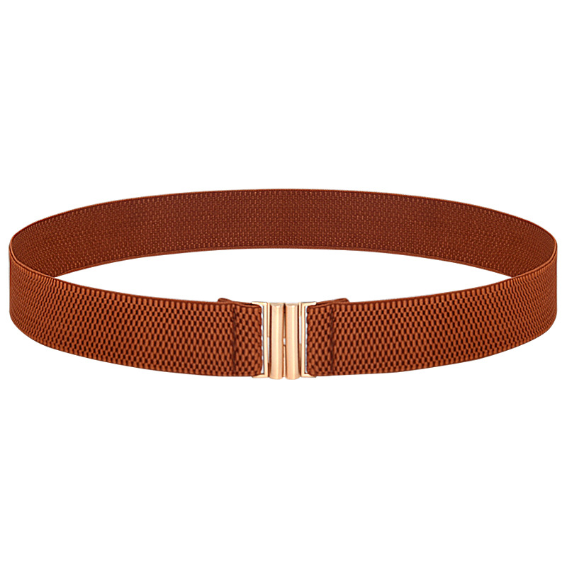 3cm gold buckle/brown
