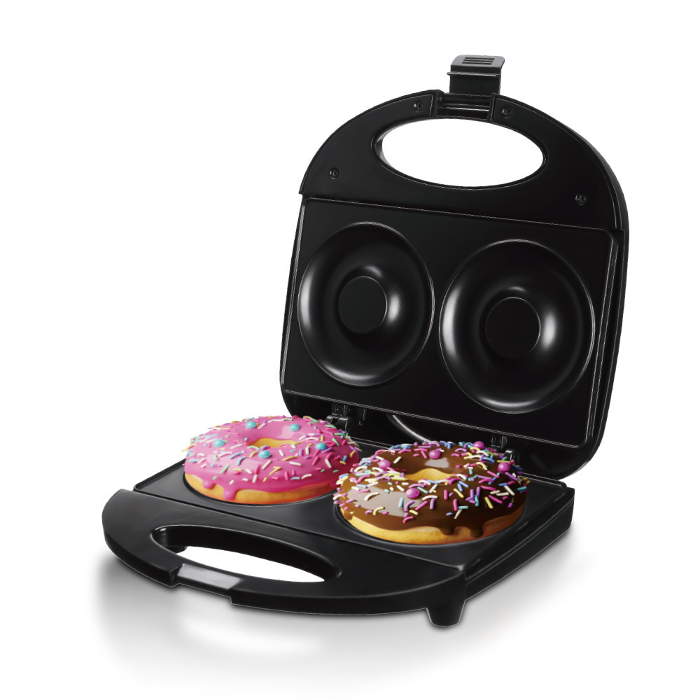 Macchina per ciambelle per la colazione completamente automatica, di grandi dimensioni, 10 cm, doppia faccia, standard europeo per uso domestico_voghion.com