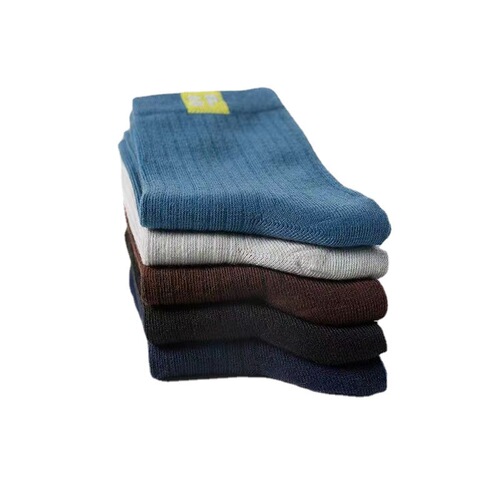 Men's Socks Anti-Odor, Absorbent, Breathable Mid-Calf Sports Socks, Thick Version for Spring and Summer, Business-Style, All-Season Versatile Trendy Socks
