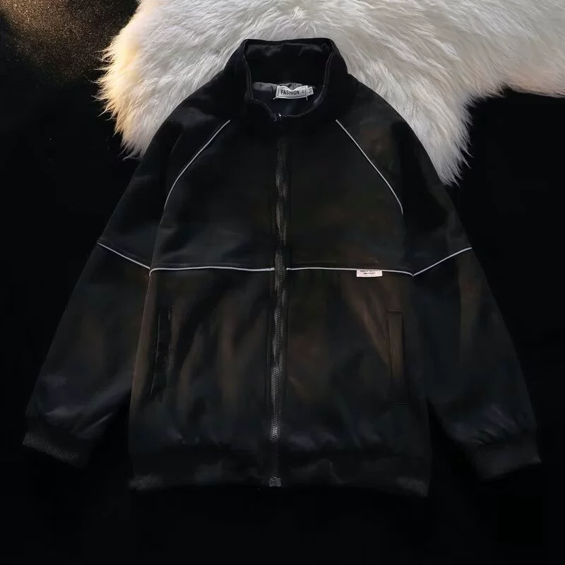 Худи в тренде, дизайн ретроф reflects jacket, 2024 год, для подростков, тренд сезона