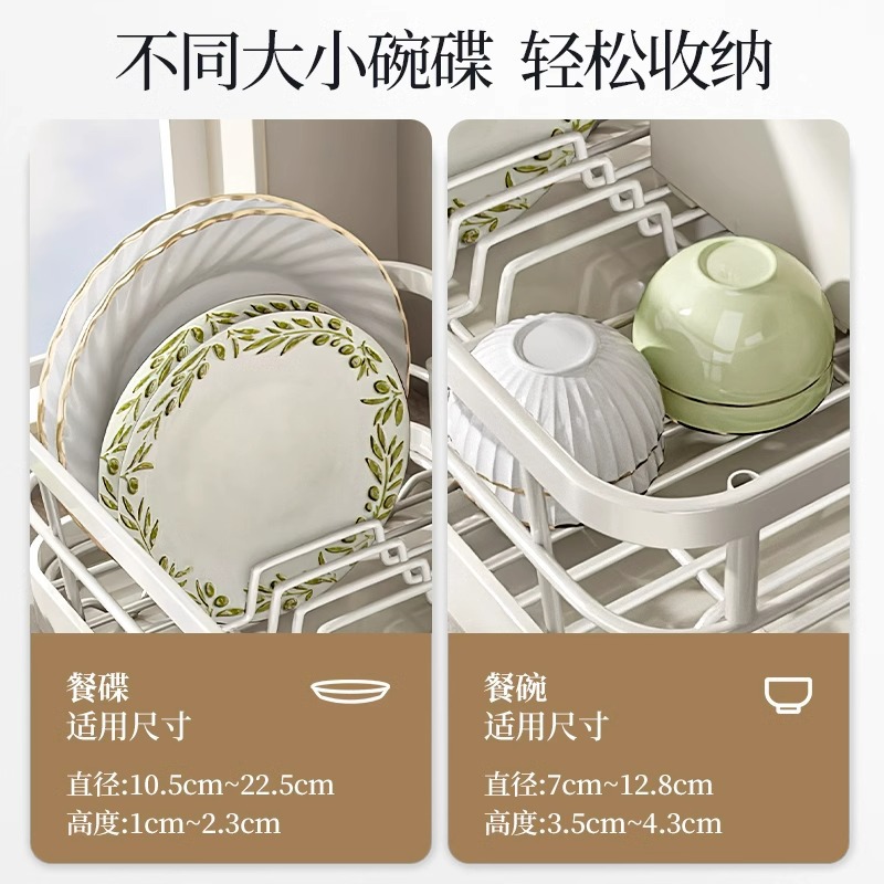 Fregadero de cocina, estante de almacenamiento de platos, estante de drenaje de platos, caja de almacenamiento de platos, encimera, estante para platos, estante para platos